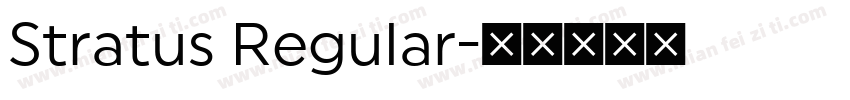 Stratus Regular字体转换